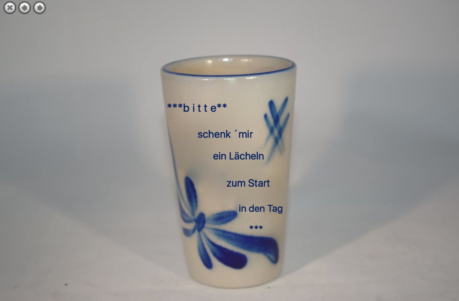 Morgendliche Begrüßung